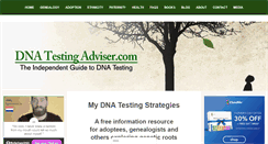 Desktop Screenshot of dna-testing-adviser.com