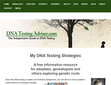 Tablet Screenshot of dna-testing-adviser.com